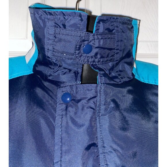 The Toronto Star Newspaper Men’s Winter Coat Parka Navy Aqua Blue XXL Vintage - Picture 3 of 16